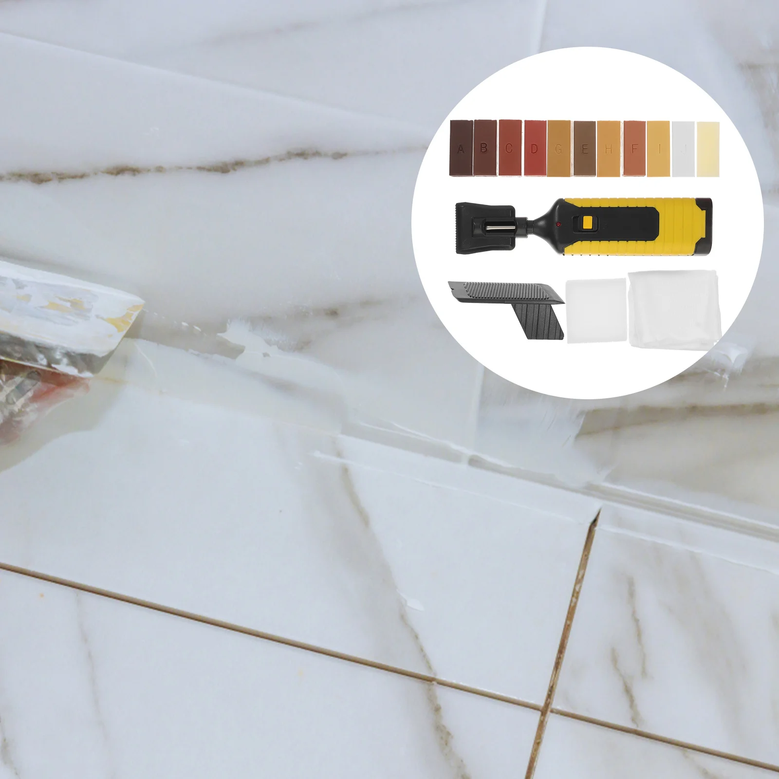 1 Set Laminate Floor Repair Kit With Premium Wax Blocks Fast Heating Technology For Furniture Restoration Tool Hardwood