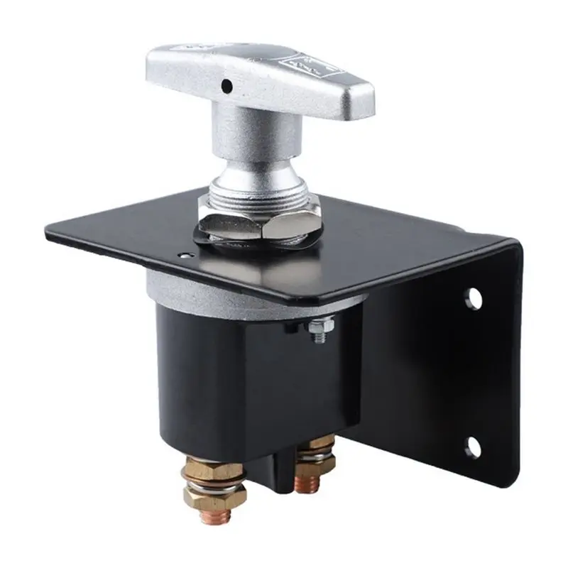 Battery Circuit Cutter Disconnecter Isolator Heavy Duty 12V Battery Kill Switch With Keyhole For RV Camper Accessories-T61C
