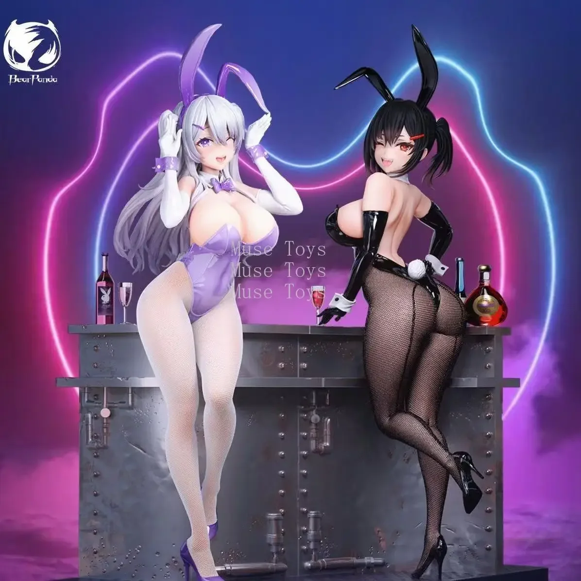 

В наличии оригинальная модель BearPanda Bunny Girl Asanagi Rin Xiya, температурная краска и 3D хрустальный глаз и креативная сцена, игрушки, подарки