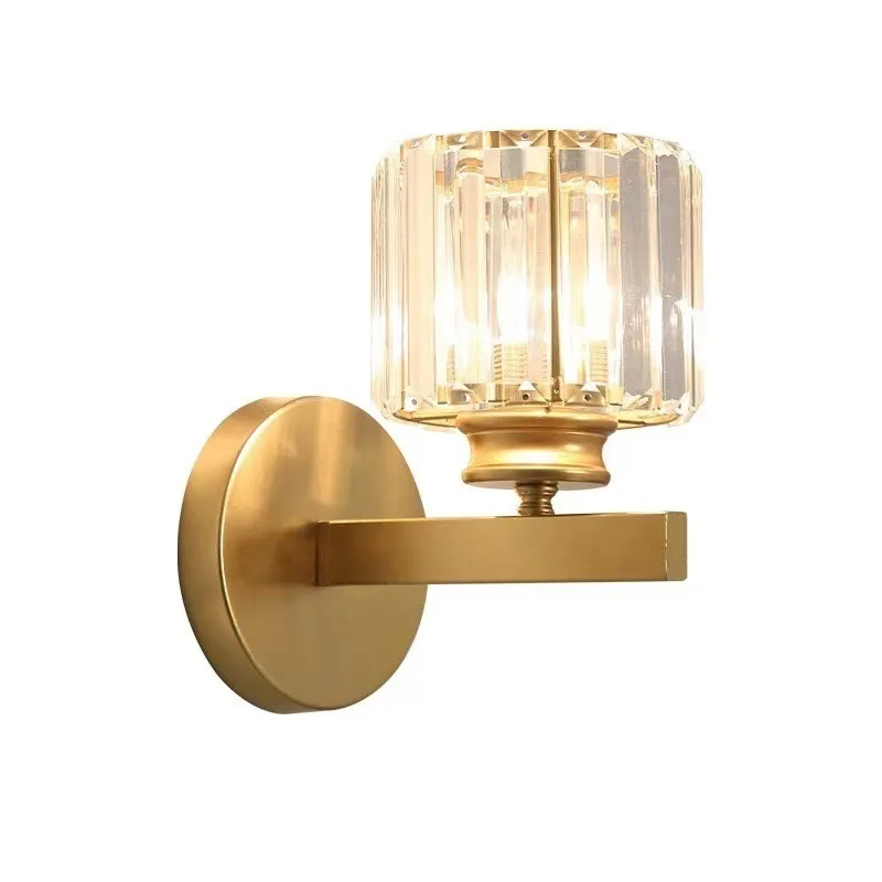 Indoor bedroom bedside vanity mirror cabinet, new wall lamp c