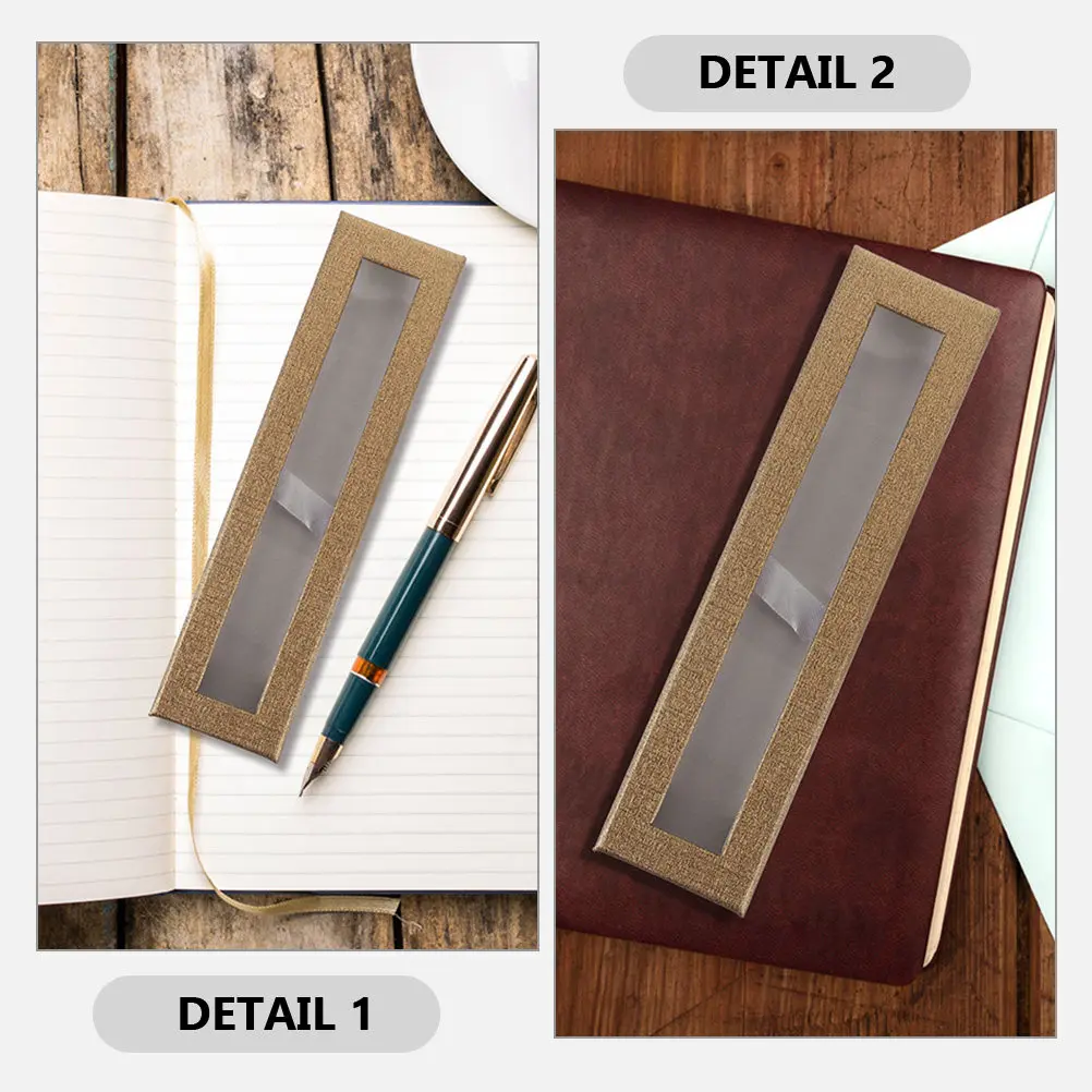 3Pcs Pen Display Box Small Pen Container for Single Fountain Gel Or Ballpoint Pens Gift Packaging Ceremony Award Event