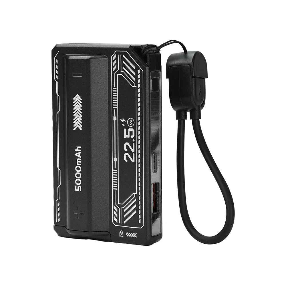 21700 Power Bank Case PD 20W Snel opladen Ingebouwde kabel Afneembare Power Bank DIY-batterijbehuizing (zonder batterij)