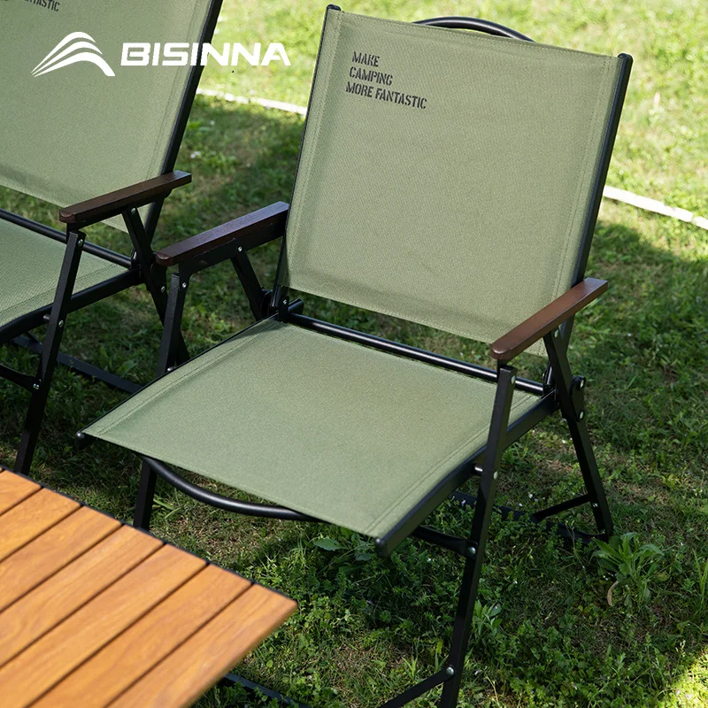 BISINNA Outdoor Folding Camping Chair Portable Lounge Kemit Chair Picnic Beach Hiking Trekking