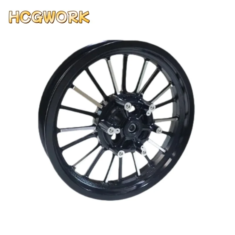 

front aluminum wheel MT2.75x15 disc brake pearl black for Zongshen Cyclone ZS200-12
