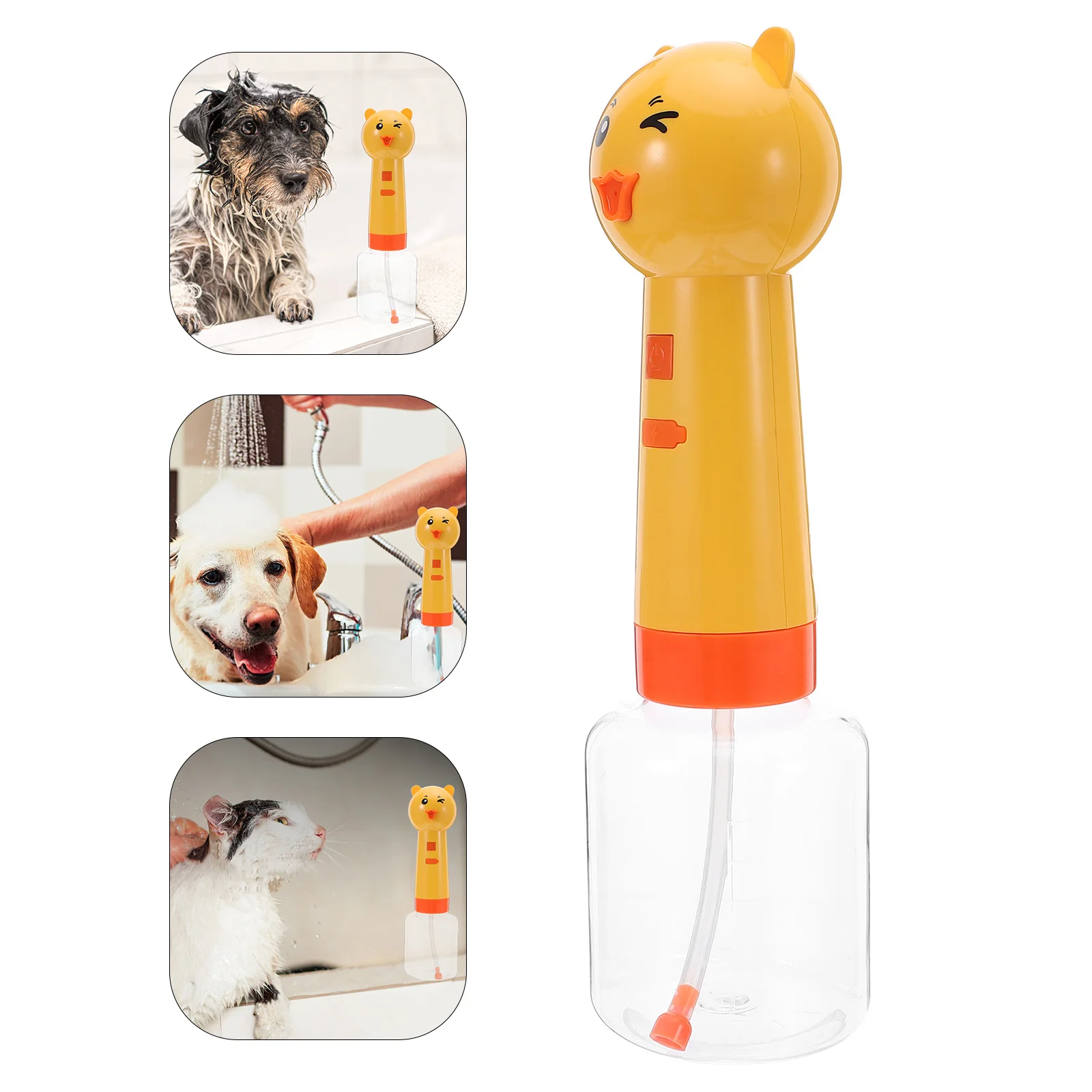 

Rechargeable Electric Foaming Bath Dispenser for Dogs Cats Pet Bath Frother Automatic Soap Foamer Deep Clean Quiet Operation