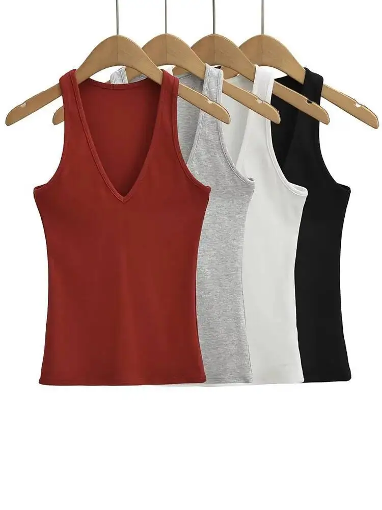 

Женский жилет без рукавов с V-образным вырезом, удобная ткань Y K, модный, идеально подходит для наслоения или ношения в одиночестве