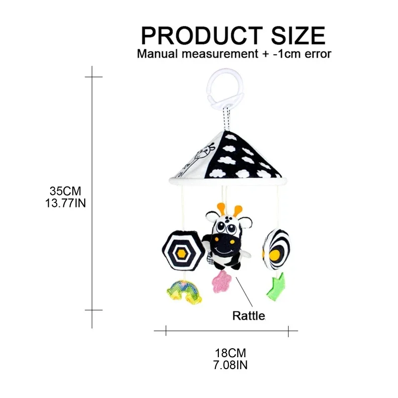 Grzechotka do wózka dziecięcego wózek spacerowy wózek wiatrowy wisiorek łóżeczko wiszące łóżko kreskówka zwierzątko pluszowe dla lalek niemowlęta łóżeczko