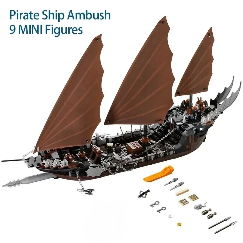 Sail The Pirate Ship 79008 Bouwstenen Sets Compatibel met Legoed Deeltjes Geschikt voor Kerstcadeaus 756 stuks