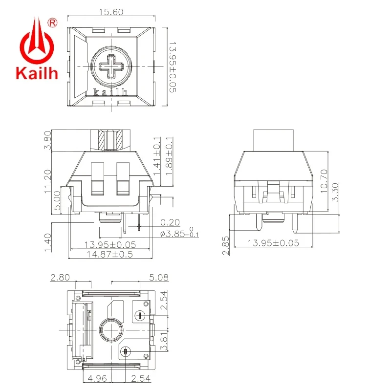 Kailh Box Silent Pink Brown Switch Mechanical Keyboard Switch Waterproof And Dustproof Tactile Linear