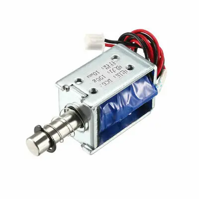 1 unidade de bloqueio solenoide eletromagnético cc 6v 1a 10mm para bloqueio de caixa registradora