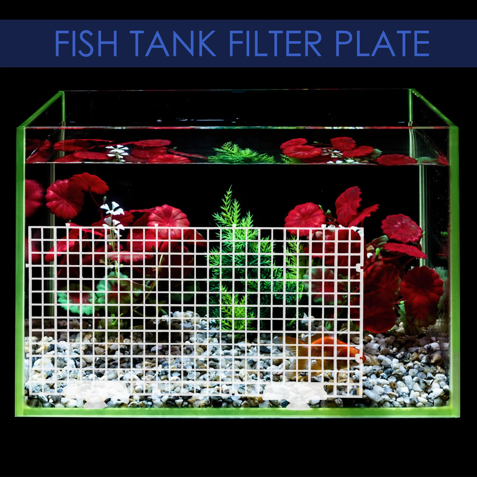 

1 Set Bottom Filter Grid Plate Pp Material Smooth Burr- Tank Isolation Board For Aquarium Filtering System Aquarium