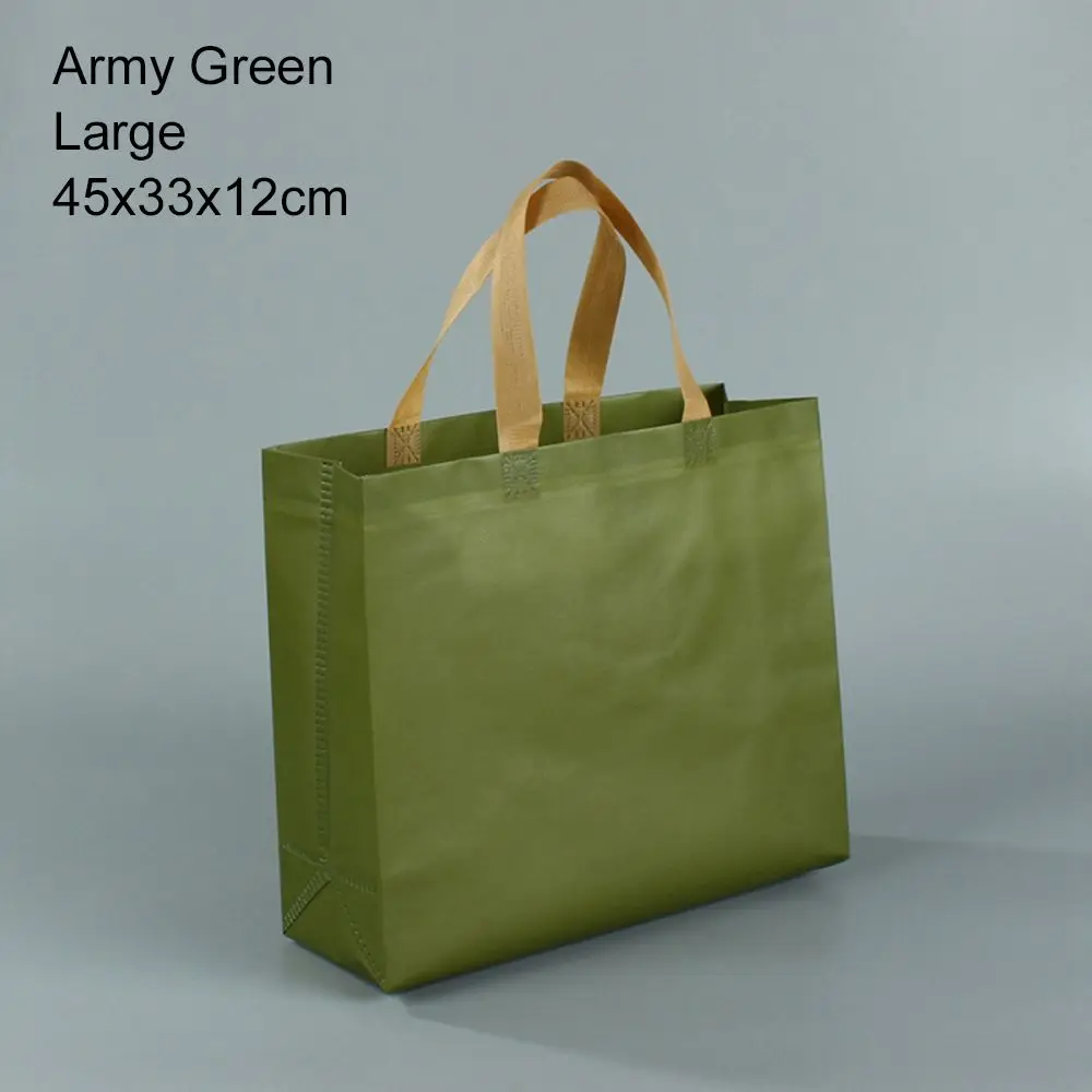DIY with Handle Green Blue Eco Grocery Bag Gift Bag Handbag Ecobag Non Woven Tote