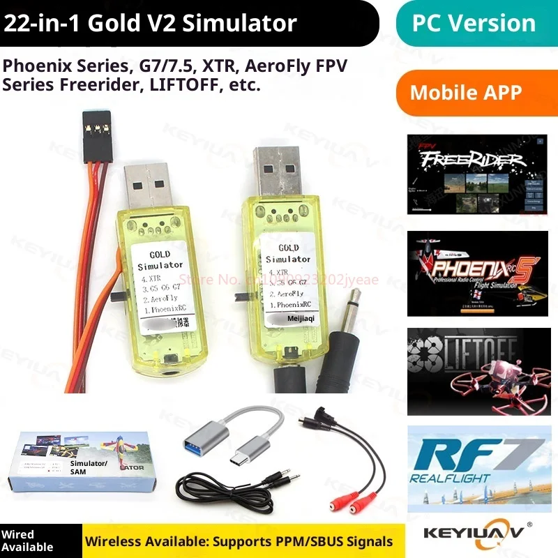 Zabawka zdalnie sterowana dla dzieci, model samolotu z bezprzewodowym szyfrowaniem 22w1, Phoenix 5 Gold Simulator G7 G7.5, zabawka do gier online.