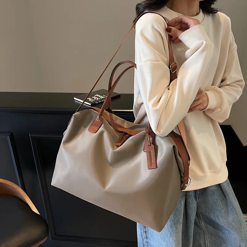 Canvas Leather Women Travel Bags Carry On Luggage Bag Men Duffel Bag Handbag Travel Tote Large Weekend Bag
