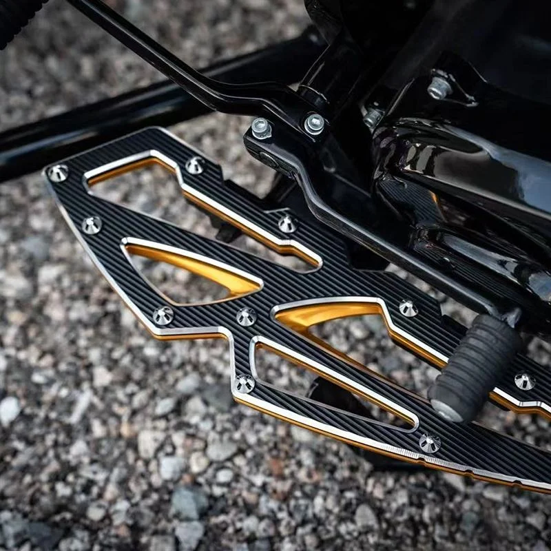 Aluminum Alloy Motorcycle Foot Pegs Footrests for Rider & Passenger, Fit Touring/Softail