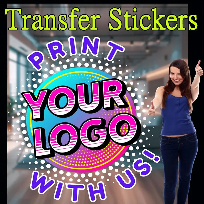 

Custom Stickers PVC Waterproof DIY Cut Private Logo Design Brand Sticker Personalized Transfer Sticker For Business 1000Pcs