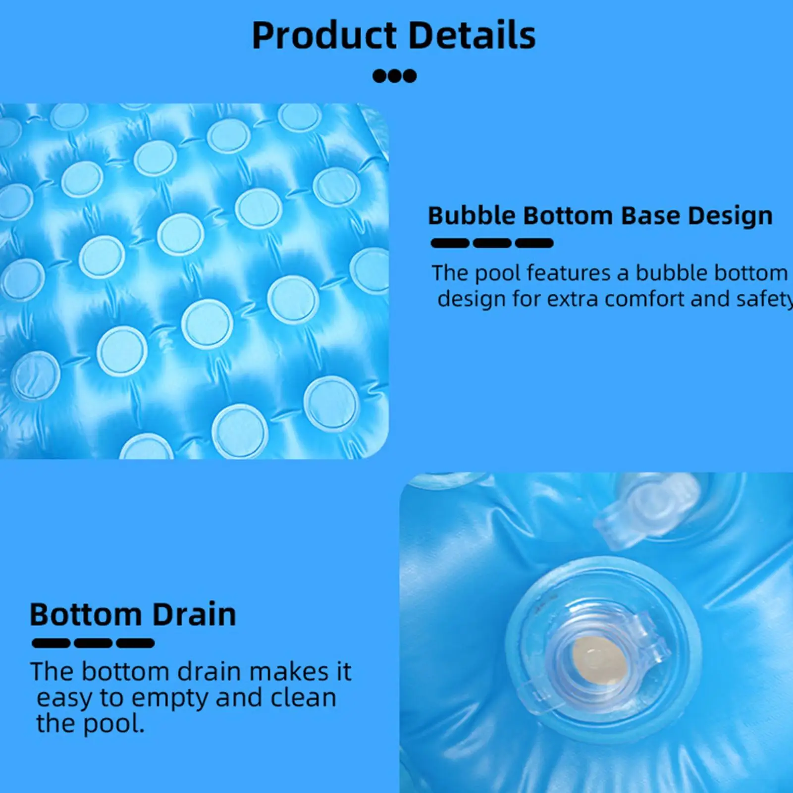 Large Inflatable Swimming Pool Outdoor Rectangle PVC Pool Portable Above Ground Backyard Garden Patio Pool water play toy