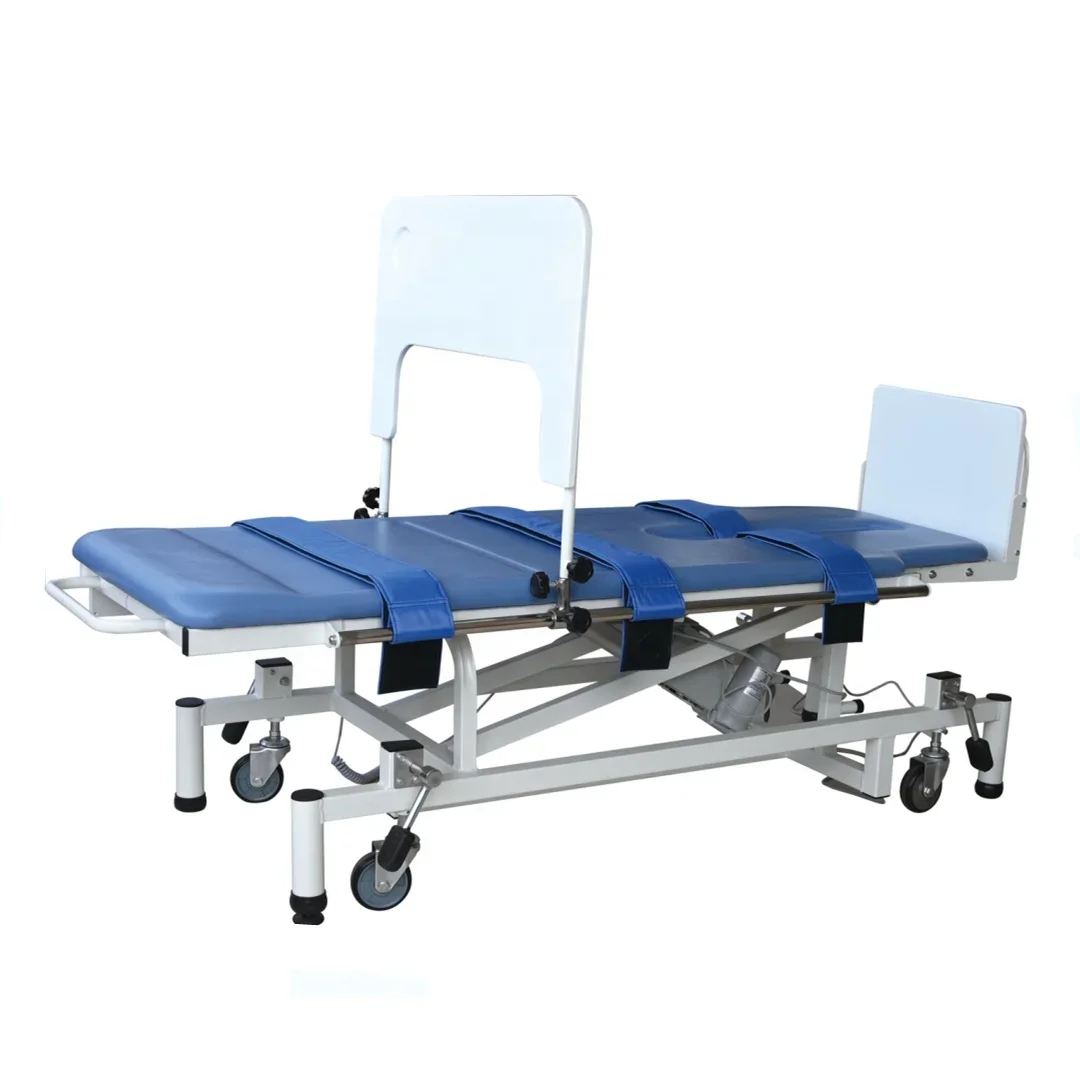 

Hospital Rehabilitation Electric Treatment Tilt Bed Adjustable Medical Clinic Physical Therapy Patient Tilt Table Price