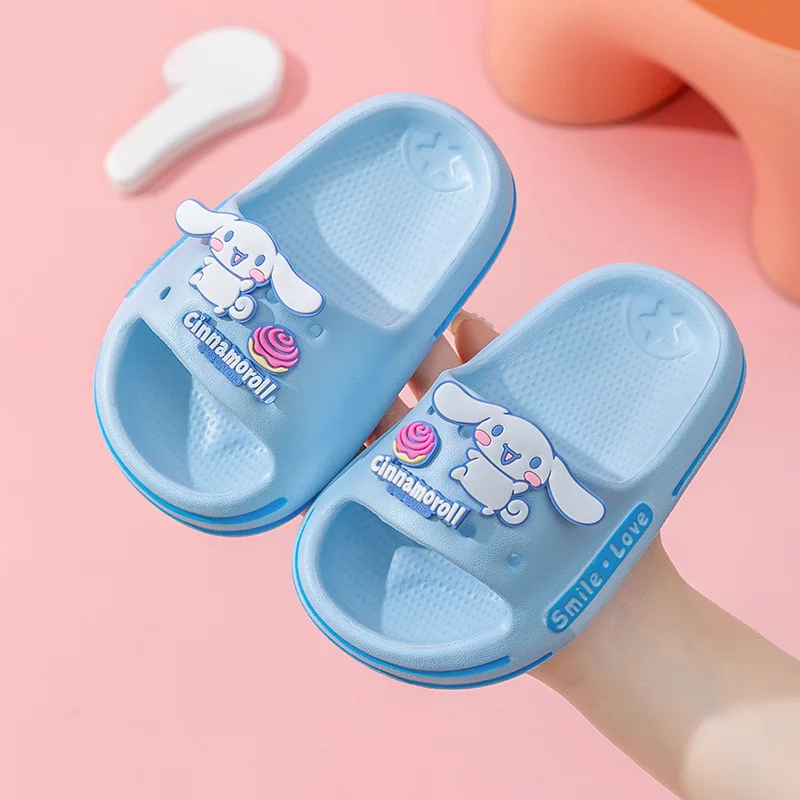 Sanrio Boys girls Slippers Soft Hello Kitty Cinnamoroll Platform Non-Slip Comfortable Flip Flops Outdoor Beach Sandals Gift