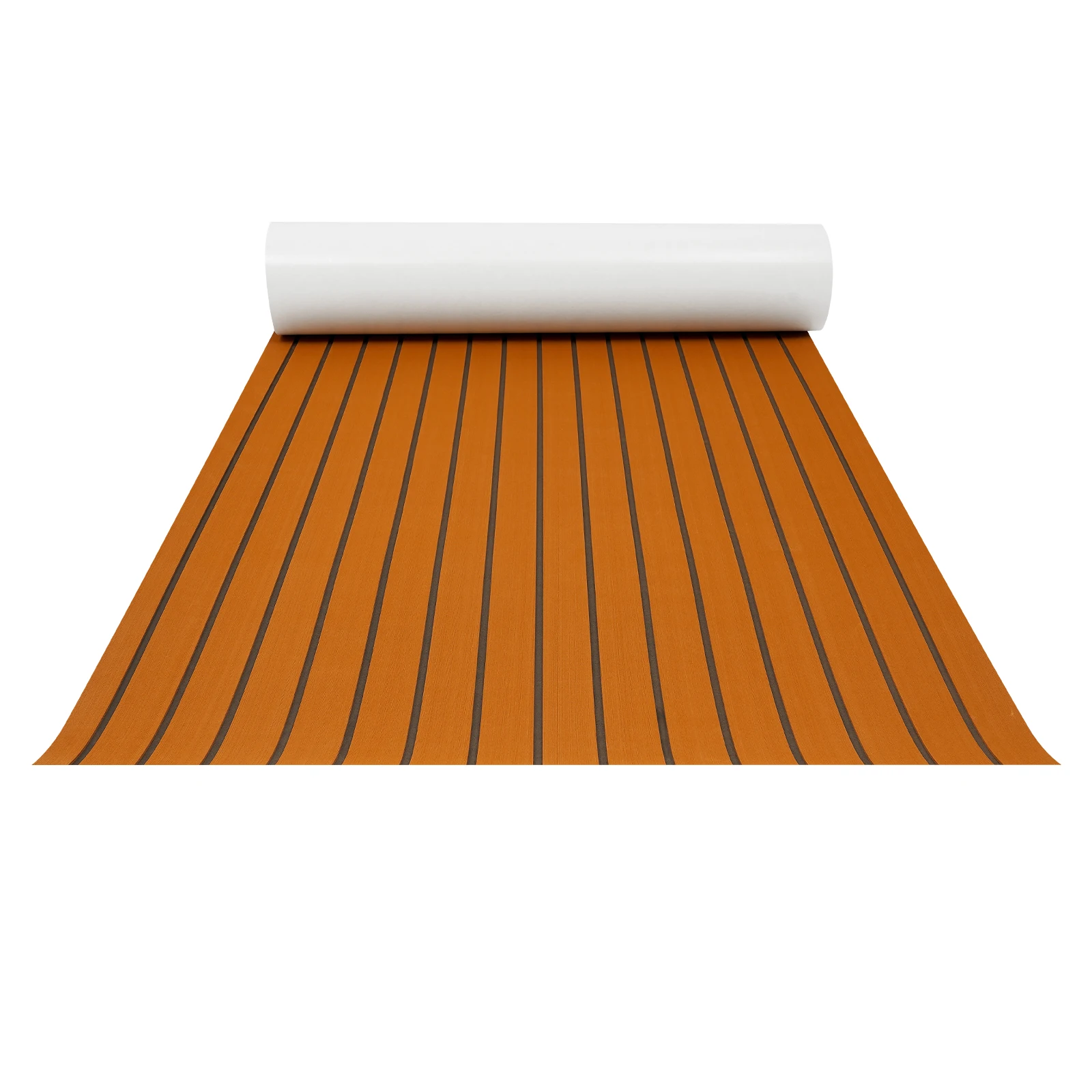 

106x35x0.24 Teak Floor Mat EVA Foam Boat Teak Sheet Carpe Pad Marine Decking Waterproof Self-Adhesive Design