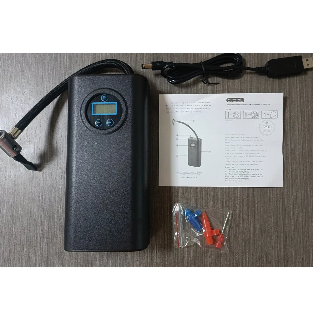 Portable Air Pump,Wireless Tire Inflator, for Motorcycle Car Bike Electric Tire,Aliexpress