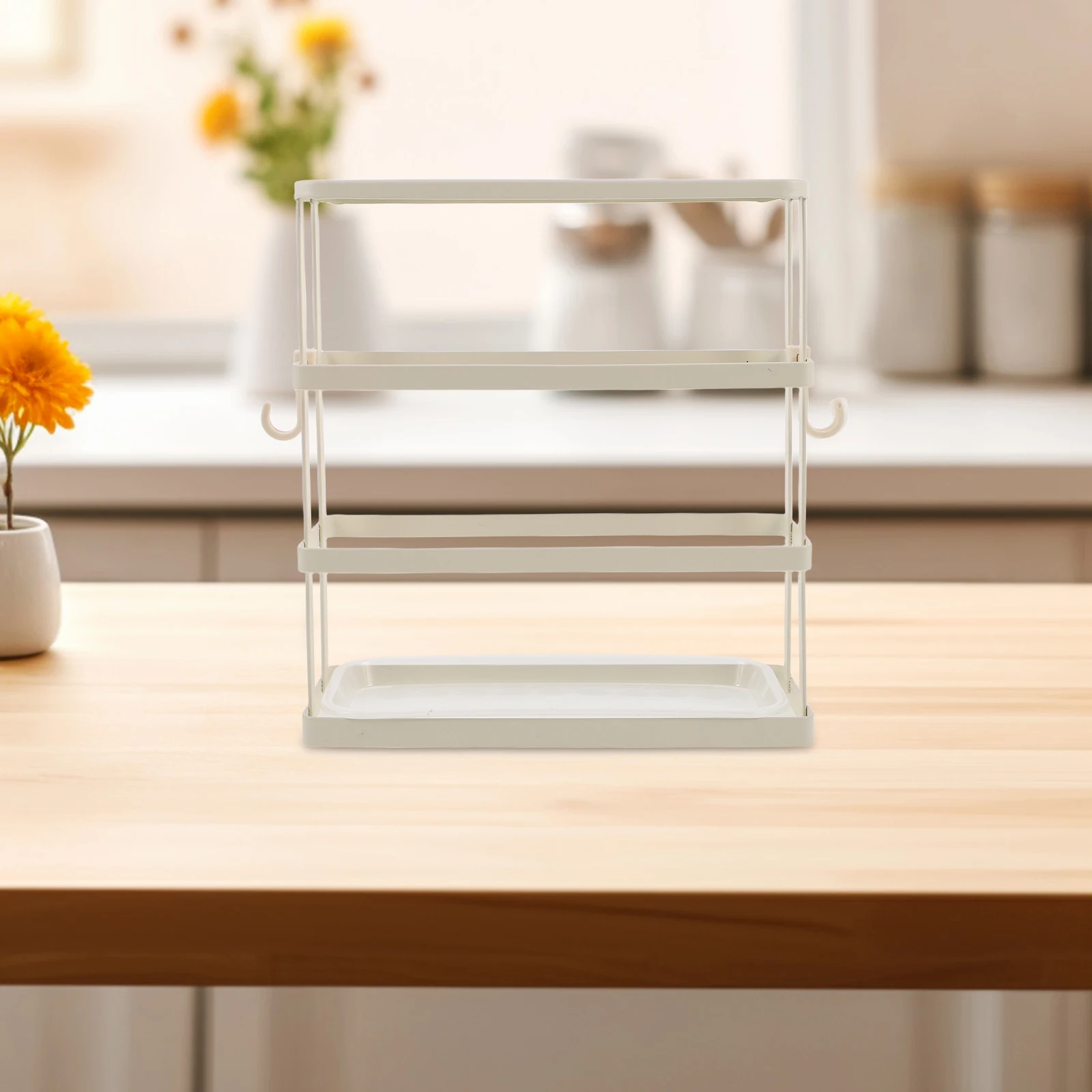 

Knife Holder Storage Rack Carbon Steel Multifunctional Spacesaving Countertop Wall Mount White Knife Utensil Scissors