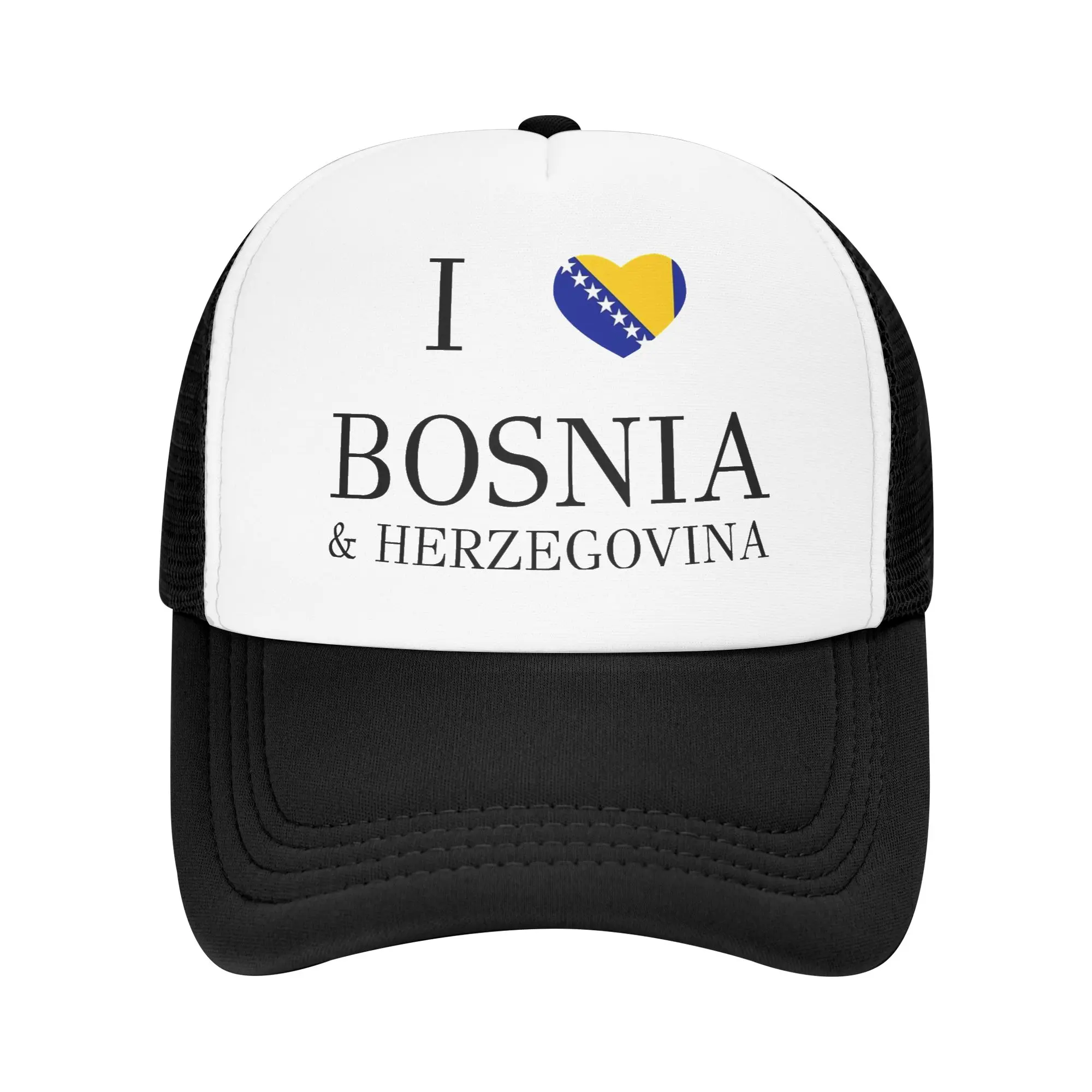 Bosnia and Herzegovina Flag Golf Cap Merch Vintage  Sun Caps For Unisex Travel Headewear  Adjustable