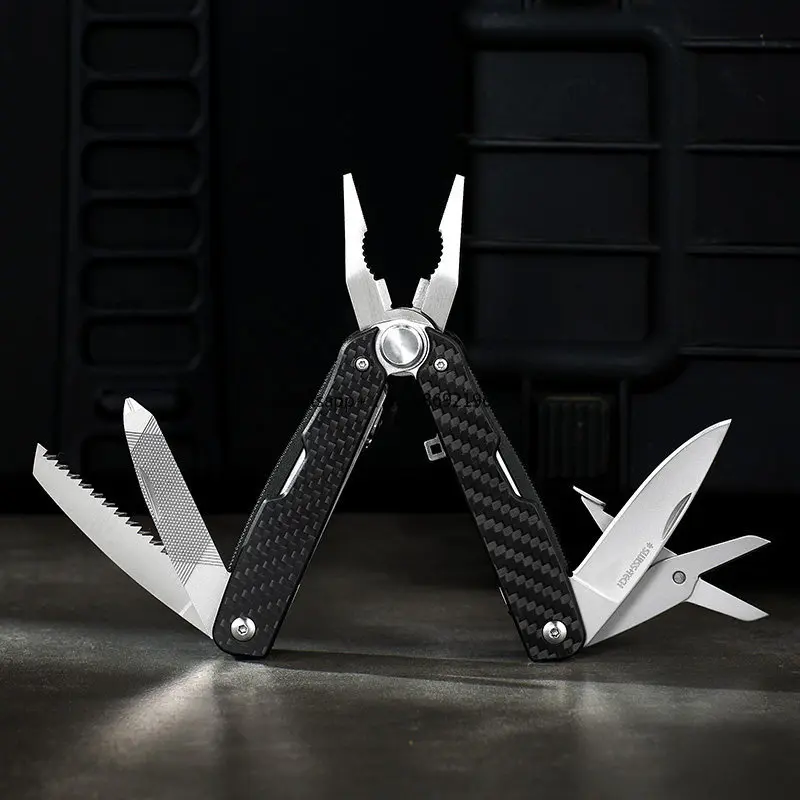 Technology Multifunctional Pliers Carbon Fiber Outdoor Camping Folding Tools Scissors Universal Emergency