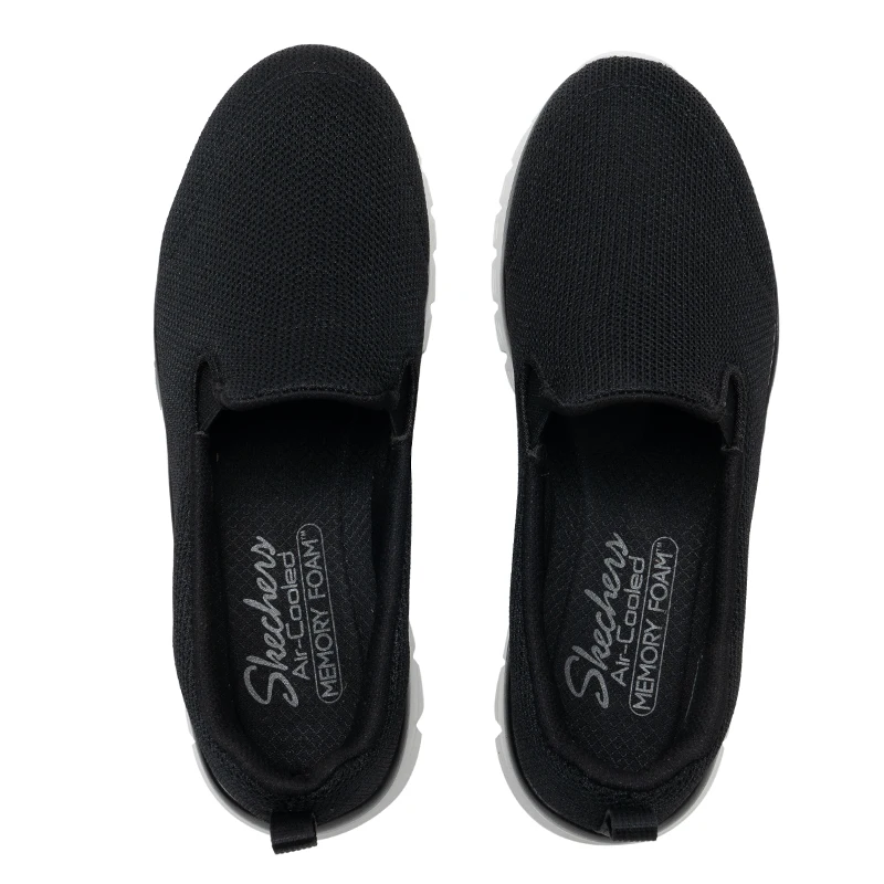 

Skechers Women's Casual Shoes, Comfortable, Lightweight, Breathable, Shallow-Mouthed Single Shoes, Mom Shoes, Daily Sports Shoes 100842-Bkw