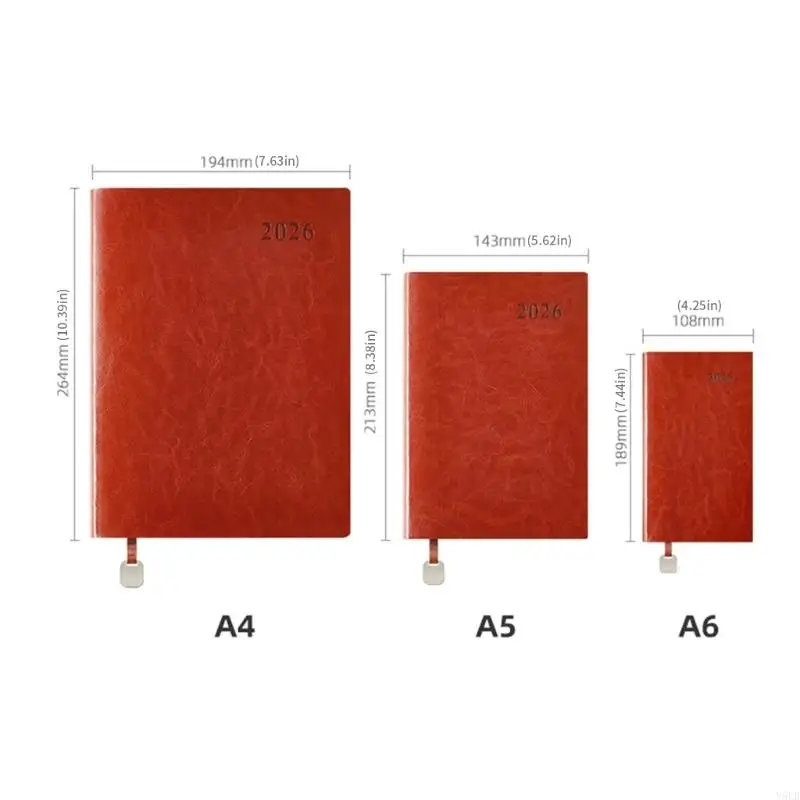 Y5LB Executive 2026 Diario datato con copertura flessibile spaziosi pagine scrittura ideali per studenti viaggiatori