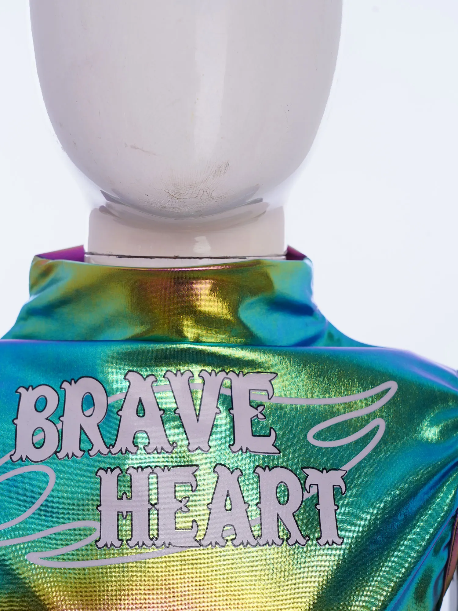 

Kid Girls Shiny Metallic Crop Tank Top Rhinestone Hip-Hop Jazz Dance Top Crew Neck Sleeveless Letter Print Vest Street Dancewear