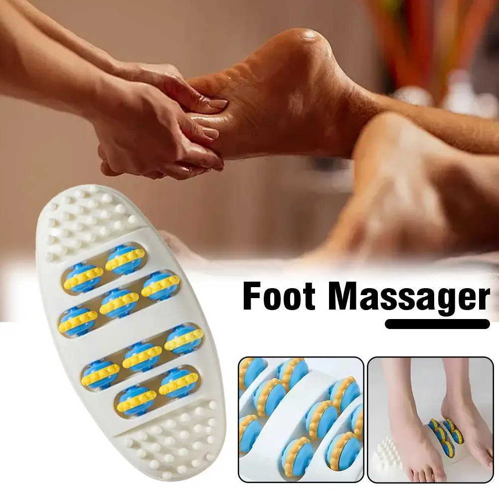 

Foot Massager Roller Plantar Fasciitis Pain Relief Relax Roller Feet Acupressure Point Massage Trigger Point Reflexology Tool