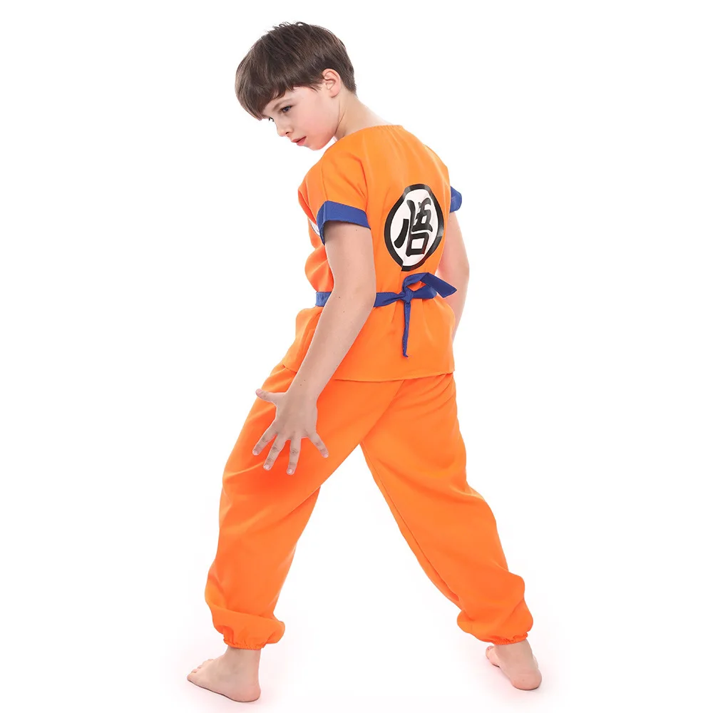 زي الهالوين للأطفال Goku Z Turtle School Performance Par Cosplay Anime Outfit ملابس الأولاد