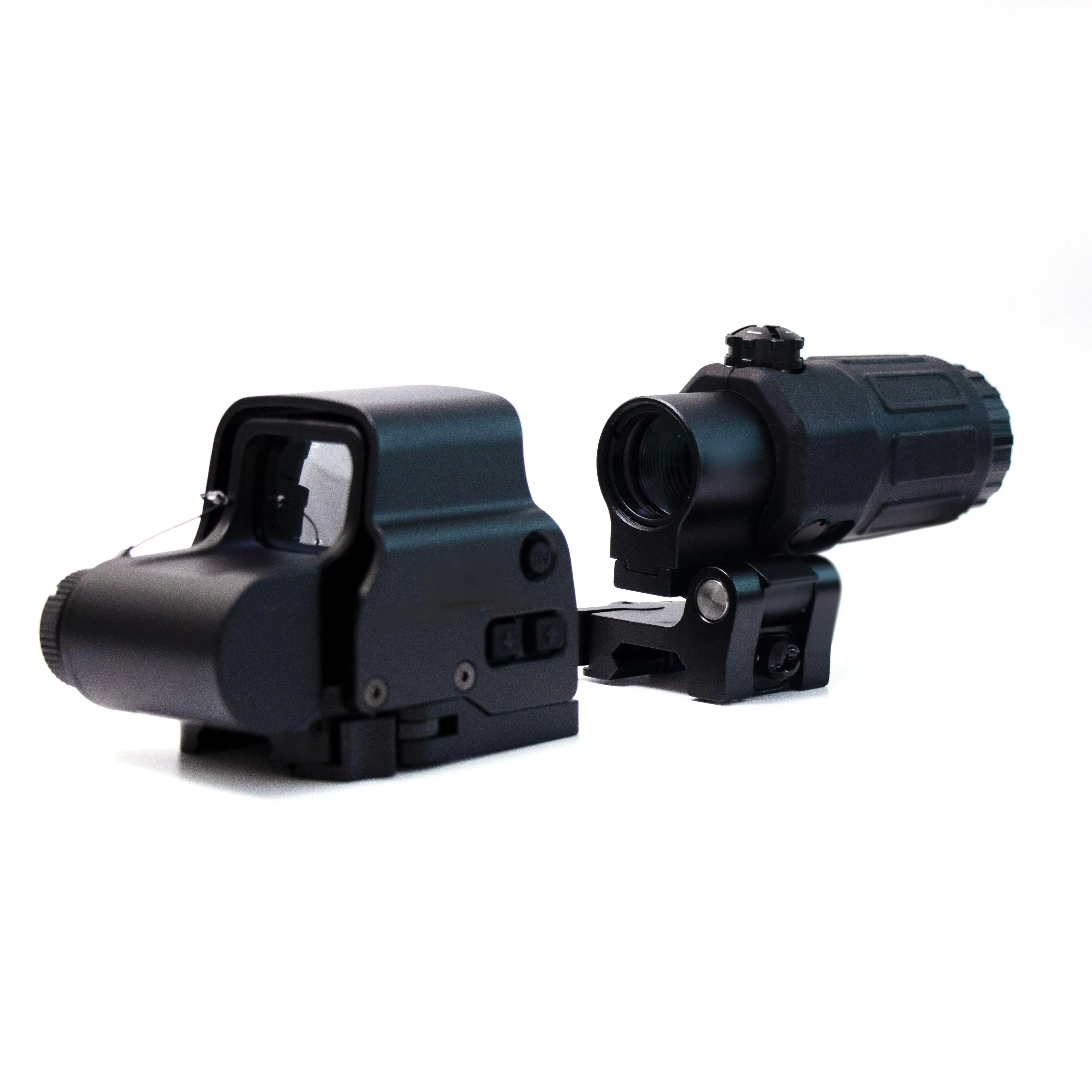 

Holographic Red Dot sight with 3x Magnifier Combo Red/Green Illumination Holographic Style Scope Sight with 3x Magnifier