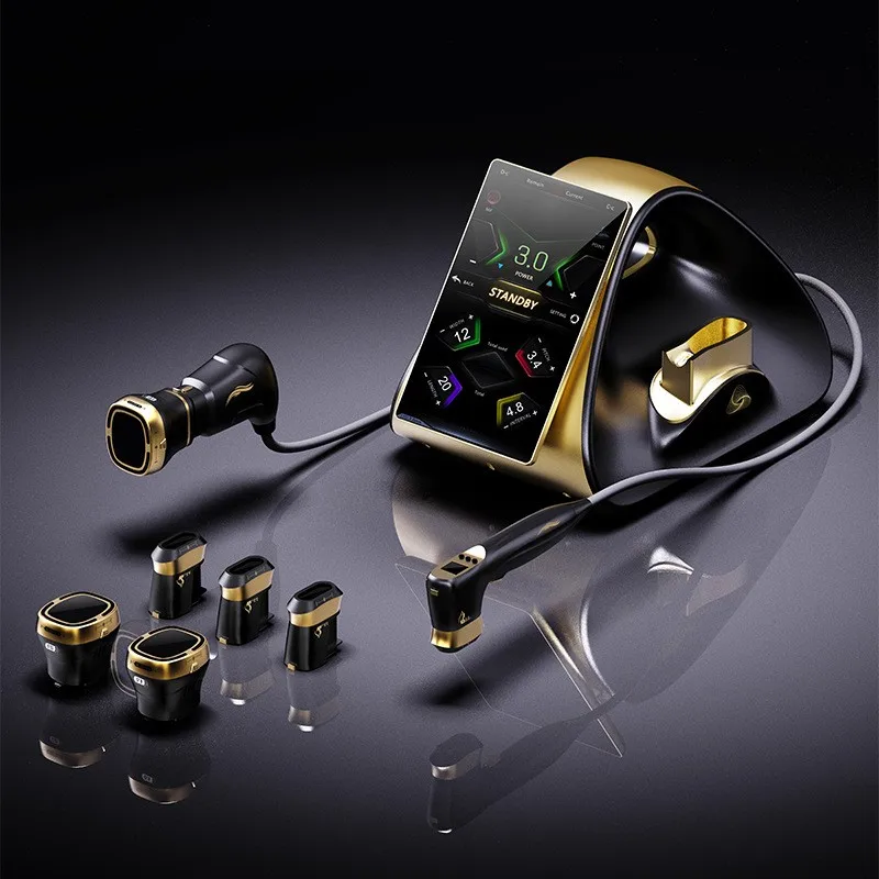 顔のリフトアップ、引き締め、コラーゲン活性化、美白、小じわの軽減のためのフェイシャルリフティングデバイス、美容サロンで使用されます。