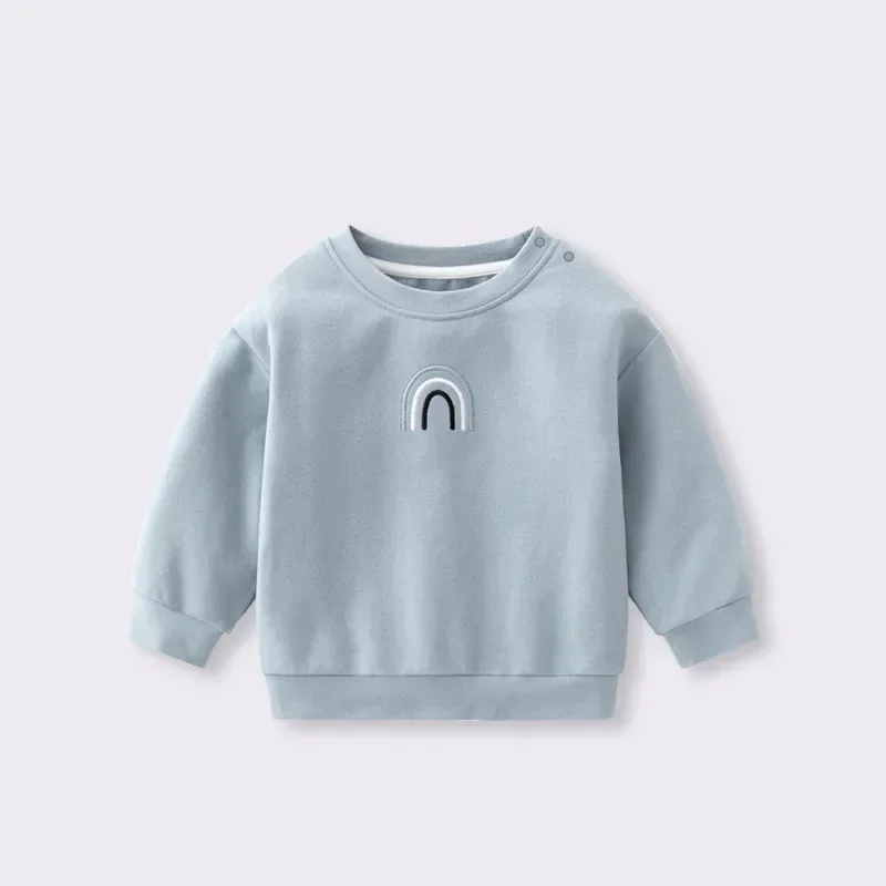 2024Newborn Kid Baby Boy Girl Clothes Korean Long Sleeve Loose Hoodie New Born Cute Top Outfit Pullover Sweatshirt Autumn Winter