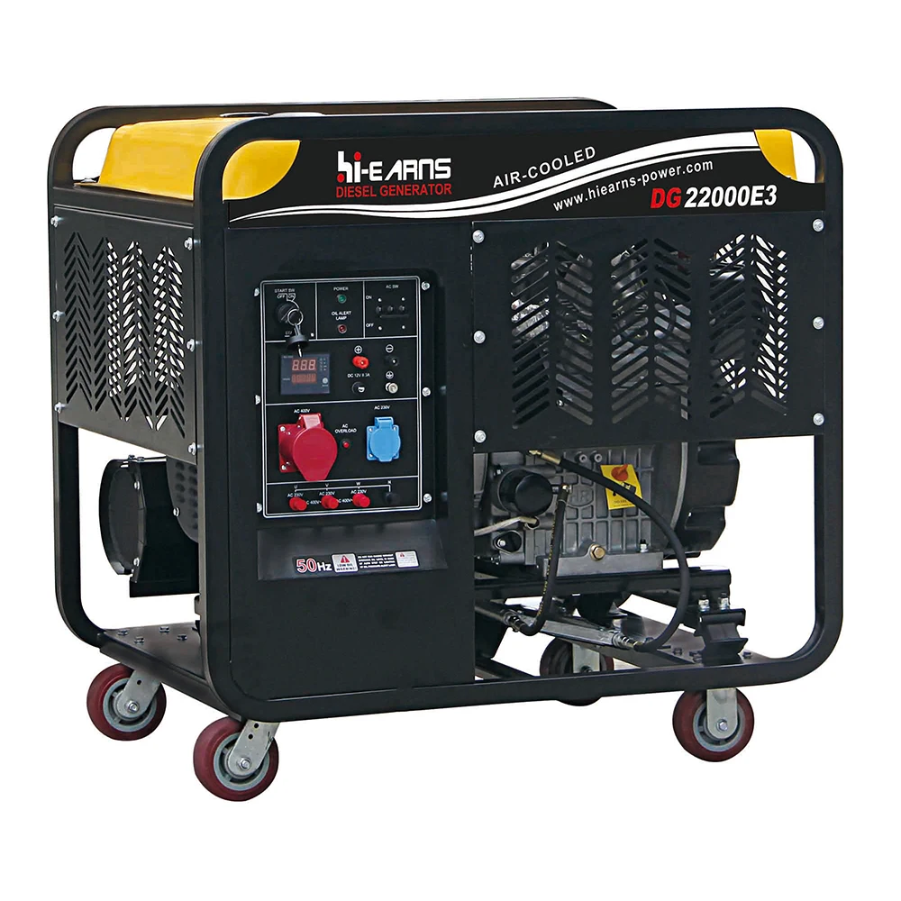 

Hot sale easy move wheels type 15KVA 18KVA 20KVA two cylinder air cooled die·sel generator