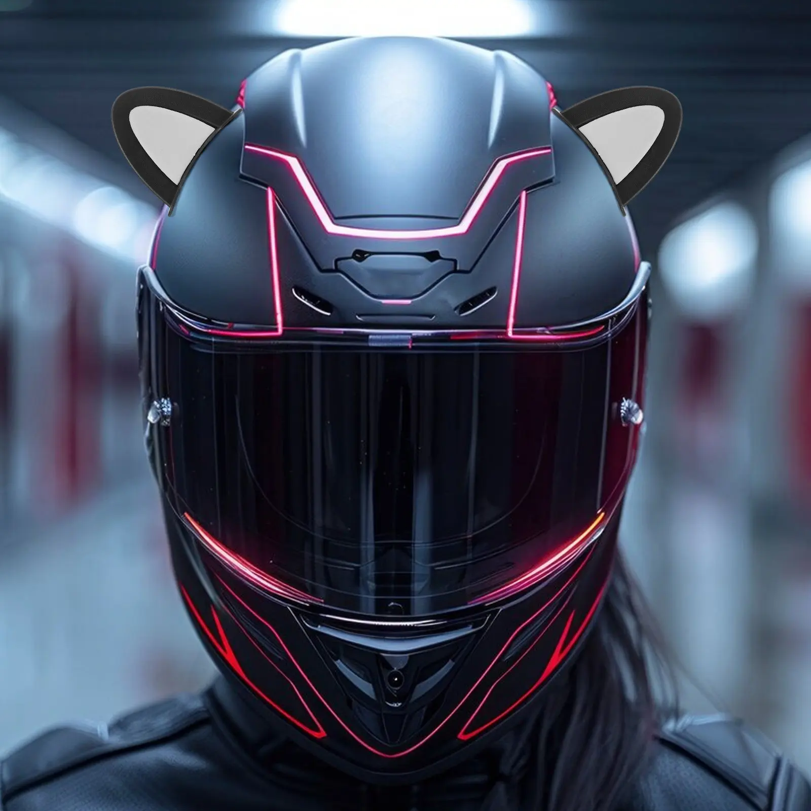 3Pairs Accessories Cat Ear Decorations Creative Fashionable Motorcycle Electric Scooter Decor Unique Stylish