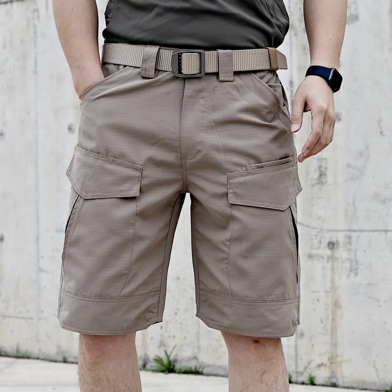 Tactical Shorts Pants for Men Waterproof Outdoor Hiking Cargo Short Pant Military Casual Multi-pocket Wear-resisting Shorts Male