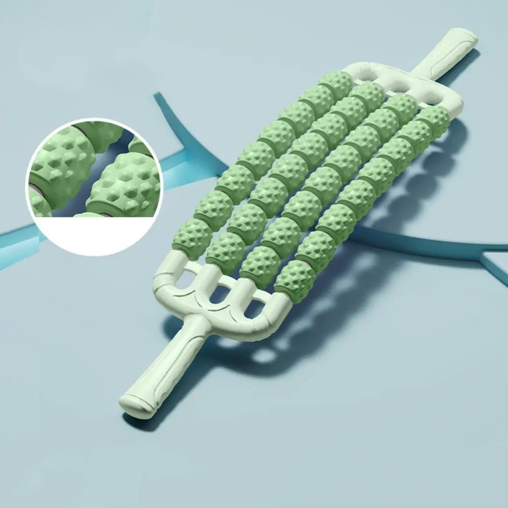 المحمولة ثلاثة صفوف منحني تدليك الأسطوانة اللياقة البدنية متعددة الوظائف اليوغا عصا تدليك الرياضة دائم فآسيا عصا الساعد