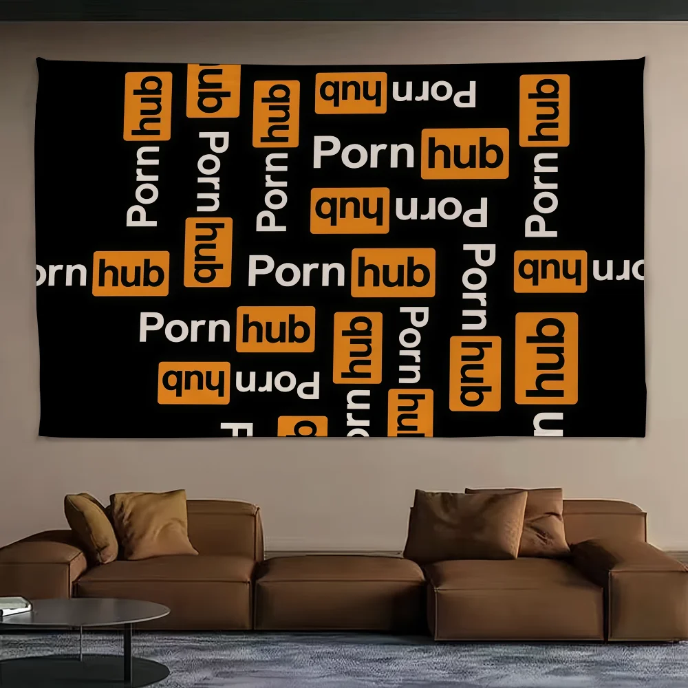 بارد P-Pornhub-ES شعار العلم للتخييم في الهواء الطلق بار نزهة حزب ديكور المنزل الحلي راية