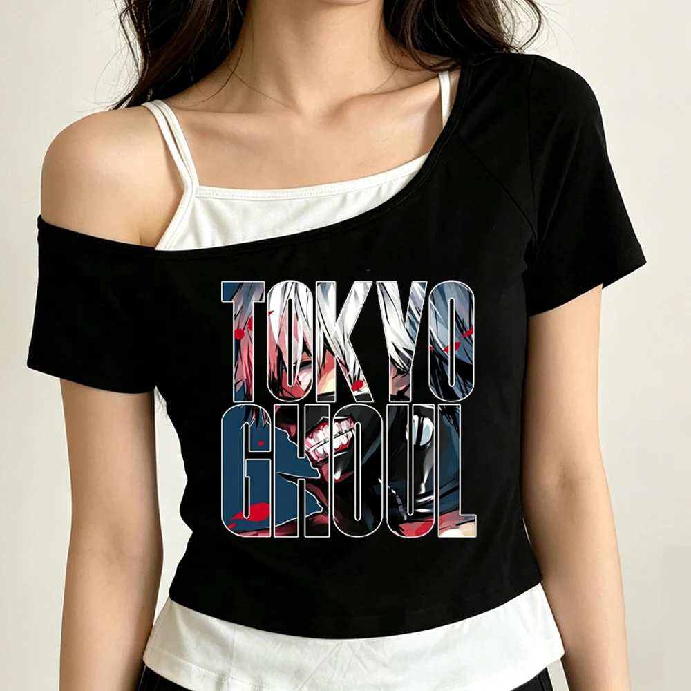 Tokyo Ghoul 크롭탑 여성용 한국 패션 일본 일 - Vintage Fashion In Tokyo 리뷰 및 가격