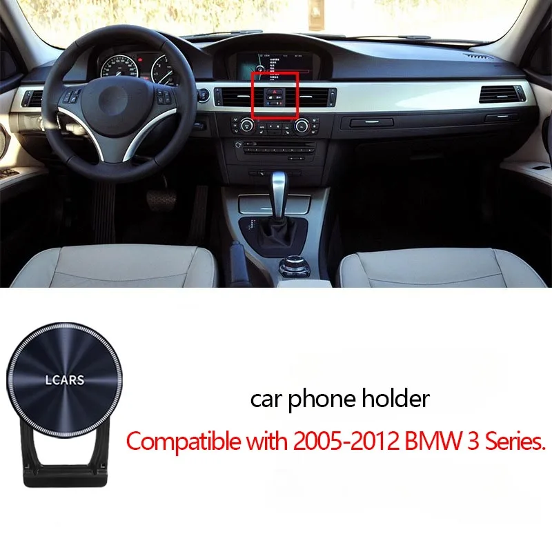 Geeignet für BMW 3er Serie Handyhalterung, 2005-2012 E90 E92 Spezialmodell, Drehbare Magnetische Auto-Handyhalterung, Navigationshalterung fürs Auto