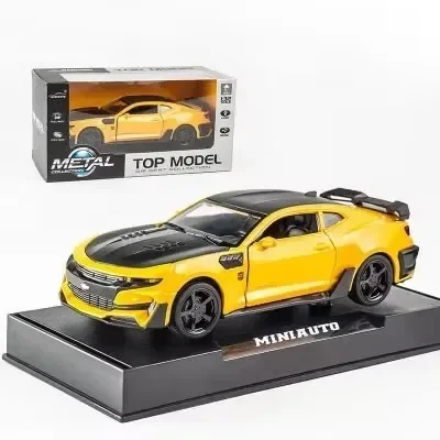 1:32 Legierung Diecast Auto Modell Chevrolet Camaro Zurückziehen Sound Licht Kinder Spielzeug Auto Sammlung Für kinder Geschenke