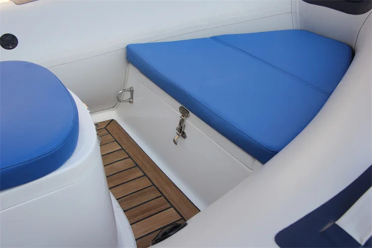 High Speed Semi Rigid Rib Boat Fiberglass Hull Hypalon/pvc Rowing Fishing Boat Inflatable Rib 390 Boat With Motor