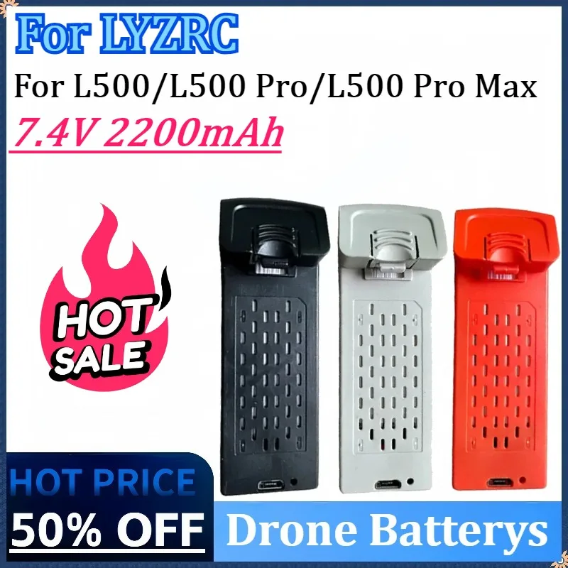 

Newly Upgraded 7.4V 2200mAh Drone Battery for LYZRC L500/ L500 Pro/ L500 ProMax 4K Drone Battery Accessories Parts High Quality