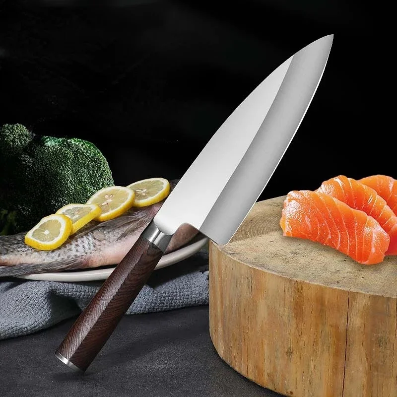 Fish knife thickened fish head knife kitchen knife chef chef cutting knife cutting meat knife sashimi TB9195