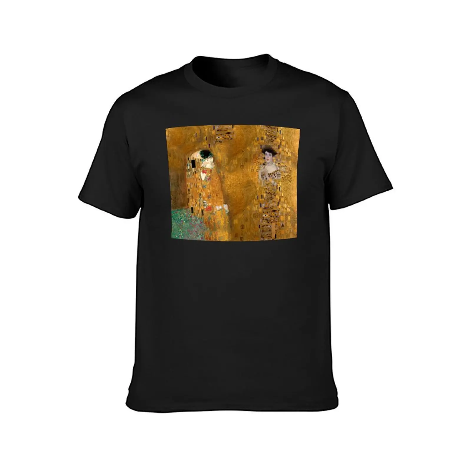 Klimt -Woman in Gold - The Kiss T-Shirt customs design your own quick drying cute tops men clothing