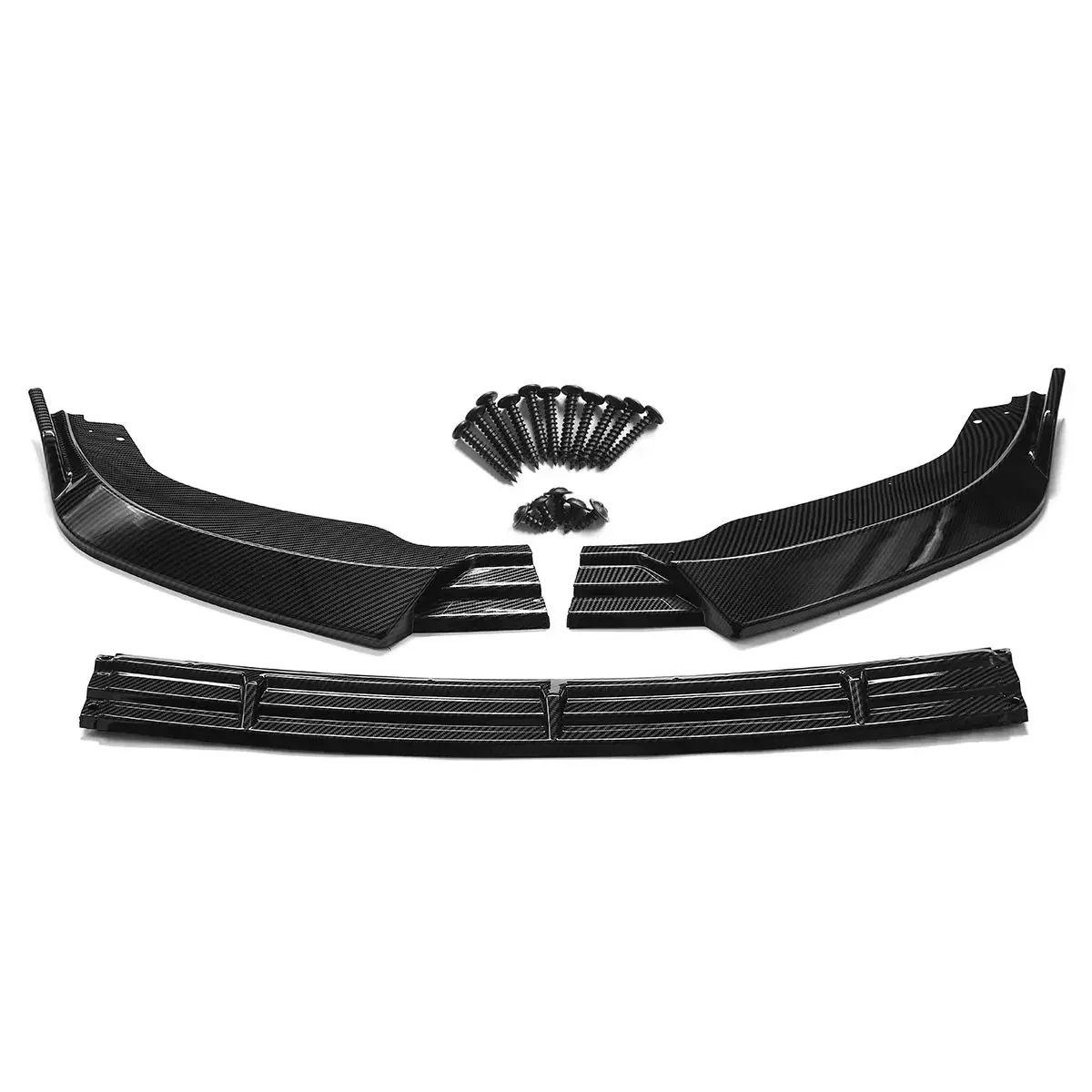 3x G37 Car Front Bumper Splitter Diffuser Lip Protector Spoiler Deflector Lips Guard For Infiniti G37 Sedan 2010 2011 2012 2013