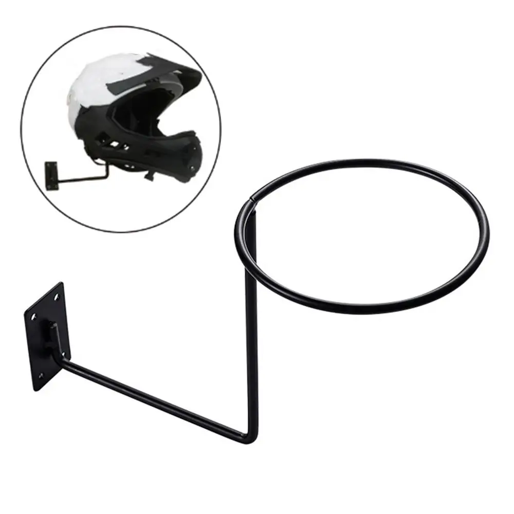 

Wall-Mounted Helmet Hanger Display Rack Black White Pegboard Hook Accessories Cap Holder Rack Metal Stand Organizer